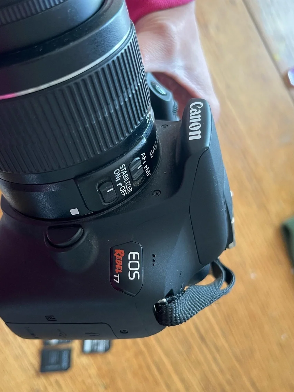Canon EOS Rebel T7 Camera with Black Body